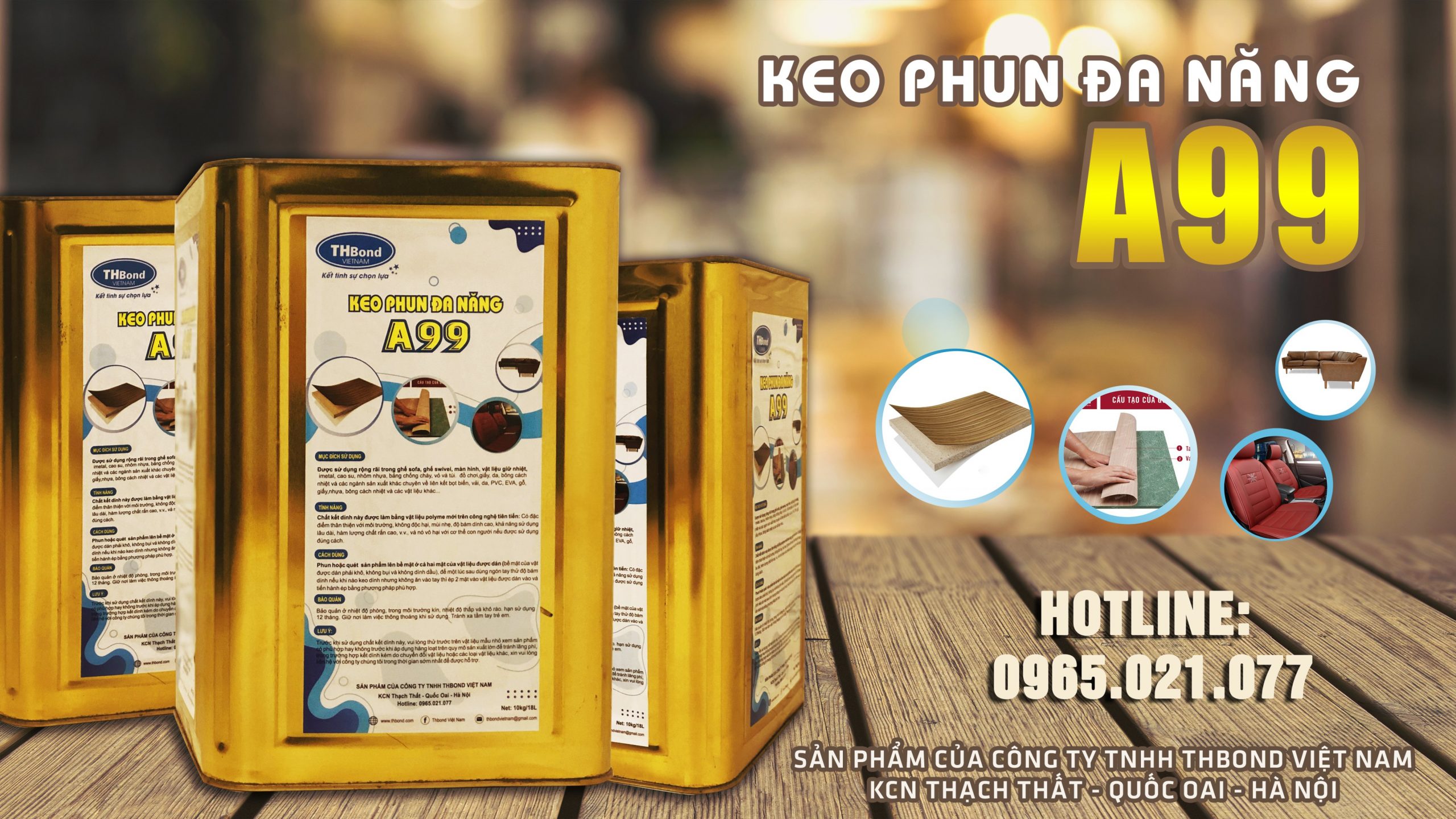 Keo phun đa năng A99 THBond giúp liên kết vật liệu chắc chắn trên diện tích lớn - thbond-com