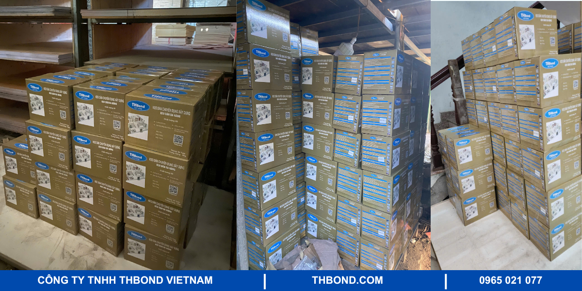 Khách hàng tin tưởng sử dụng keo dán đa năng THbond