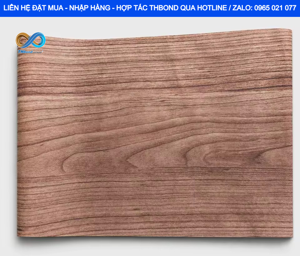 Giấy In Chuyển Nhiệt Vân Gỗ THBond tạo bề mặt giả gỗ chân thực trên vật liệu kim loại