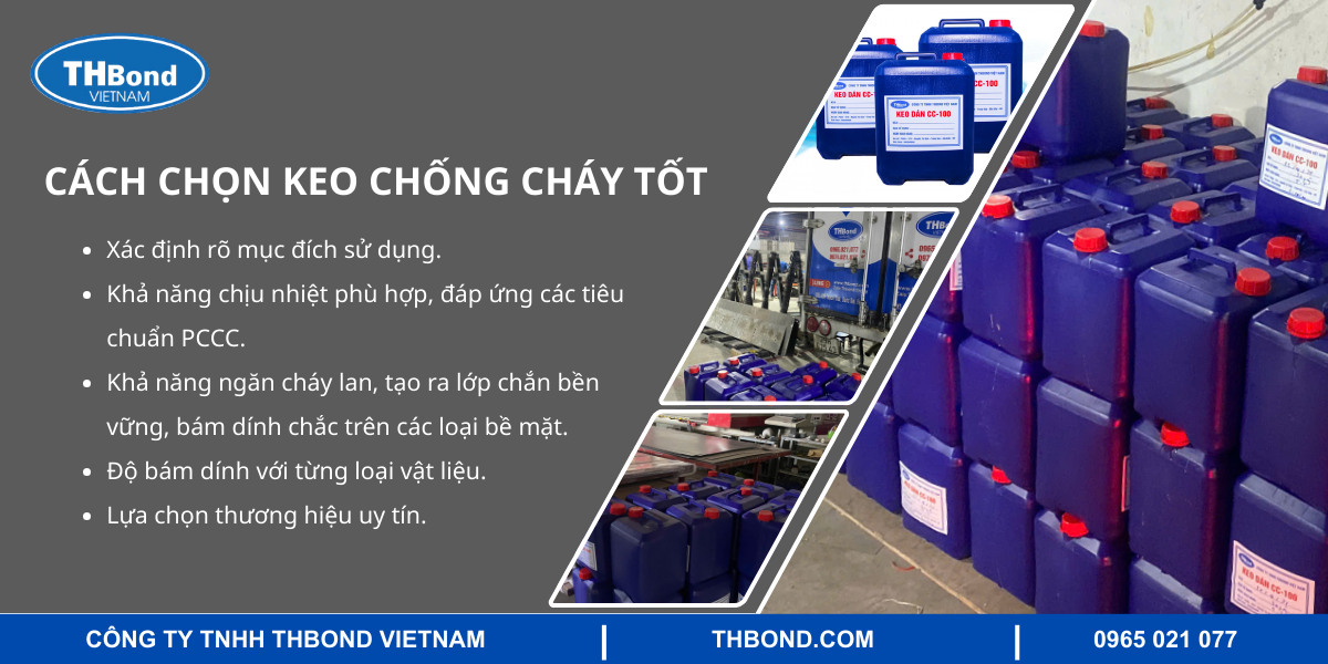 Cách chọn keo chống cháy tốt