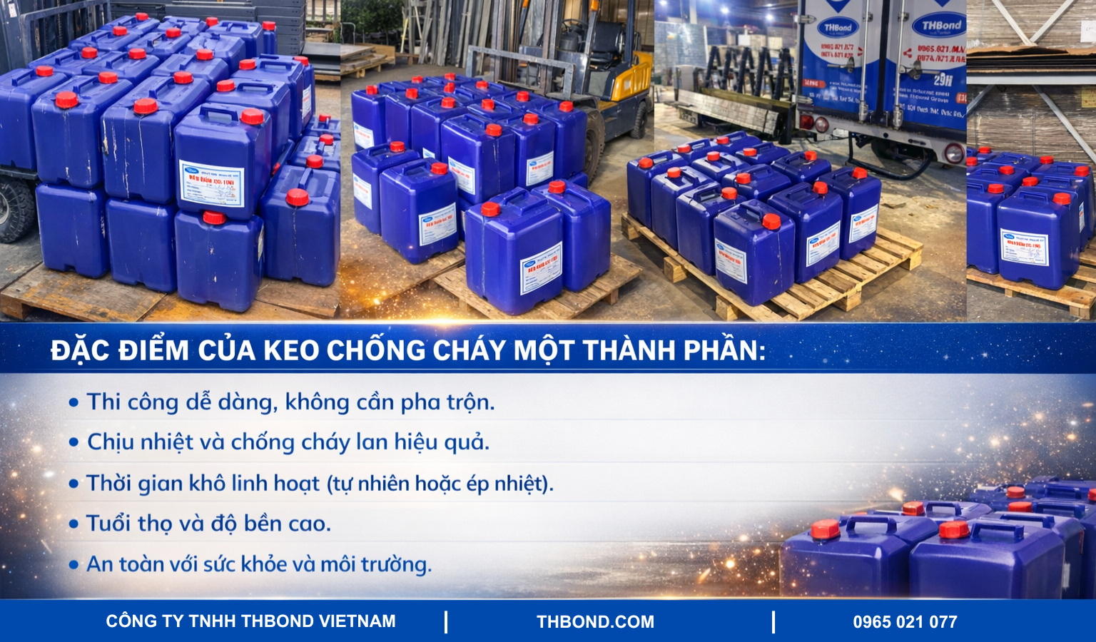 Đặc điểm của keo chống cháy một thành phần