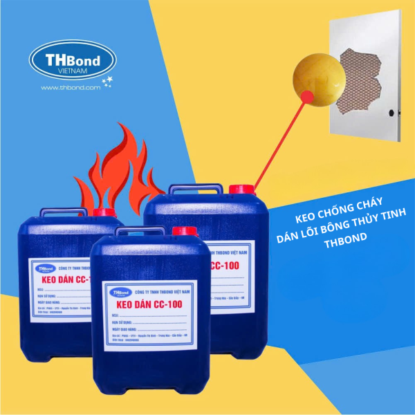Keo chống cháy dán lõi bông thủy tinh THBond