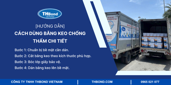 Hướng dẫn cách dùng băng keo chống thấm chi tiết