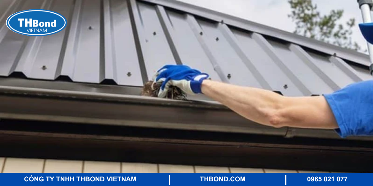 Vệ sinh mái tôn định kỳ