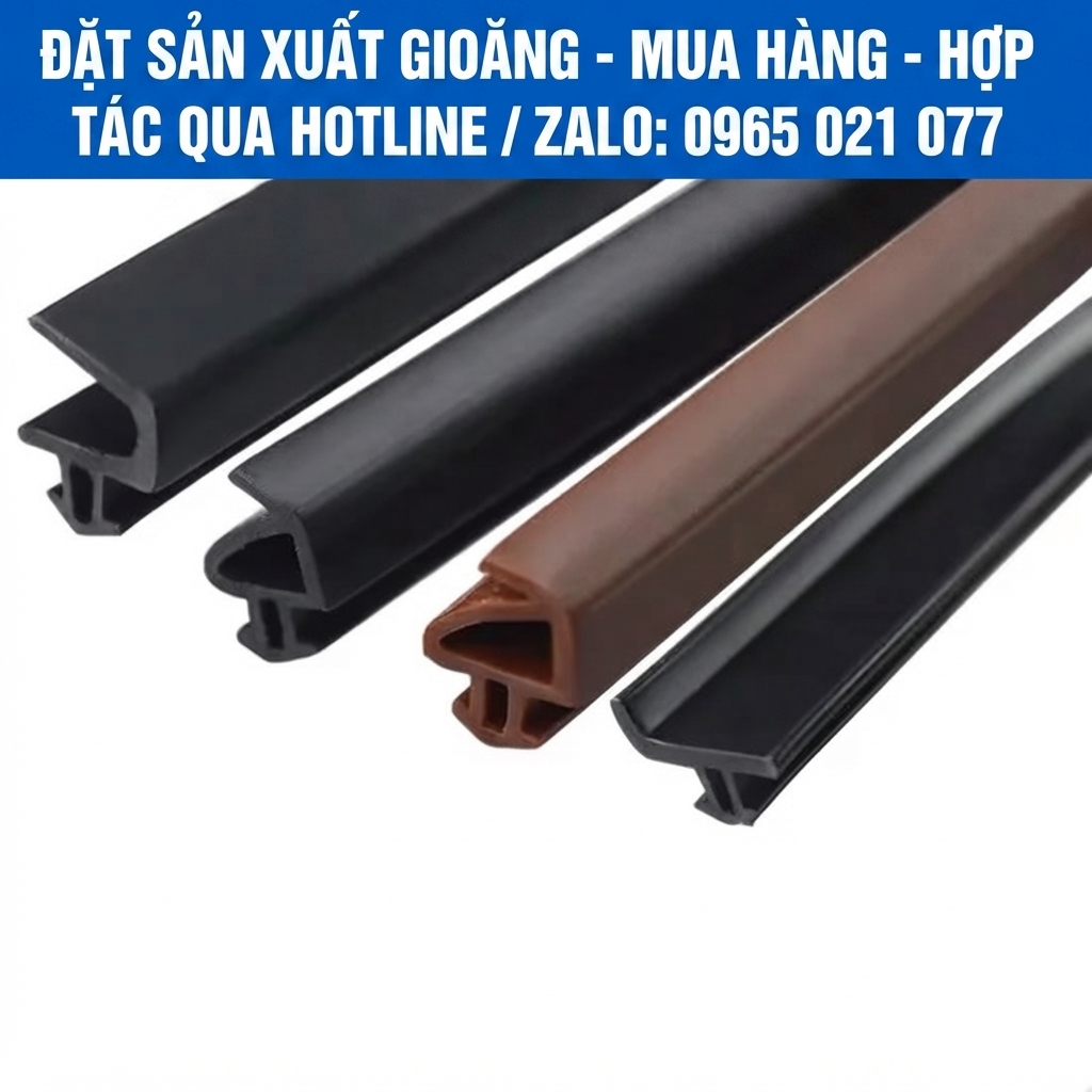 Gioăng cao su được sản xuất với nhiều kiểu dáng thiết theo yêu cầu kỹ thuật của khách hàng