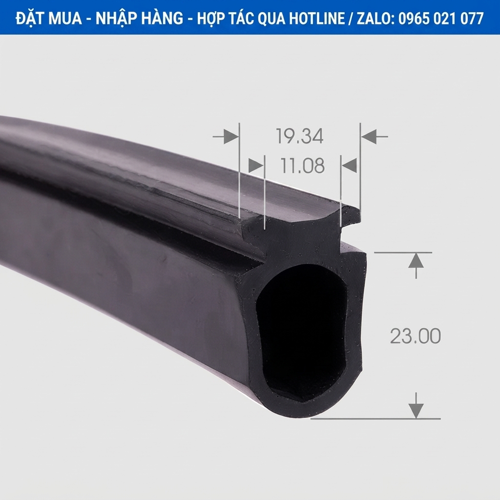 Gioăng cao su giúp giảm tiếng ồn khi đóng mở cửa văn phòng và căn hộ