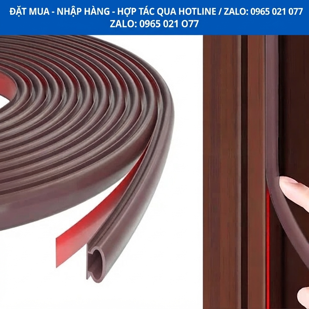 Ứng dụng gioăng cao su cho cửa gỗ công nghiệp MDF, HDF và Composite