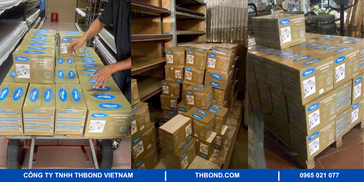 Hình ảnh giao hàng keo dán đa năng của THbond