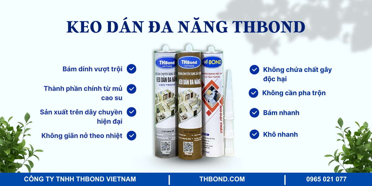 Keo dán đa năng THbond được dùng để dán gỗ nội thất