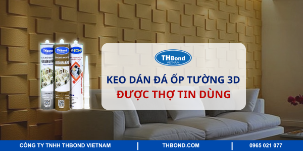 Keo dán đá ốp tường 3D