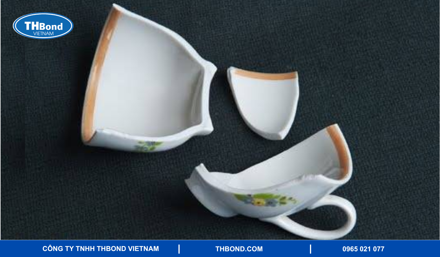 Keo dán đồ gốm sứ dùng để ăn uống bị vỡ