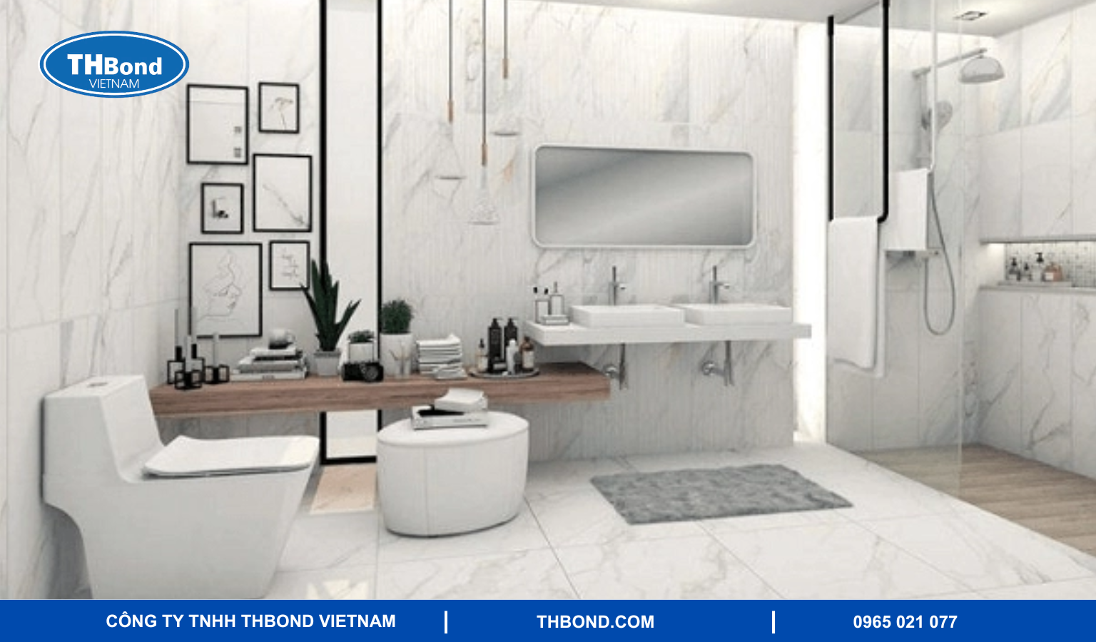 Dán gốm sứ ngoài trời, nhà tắm