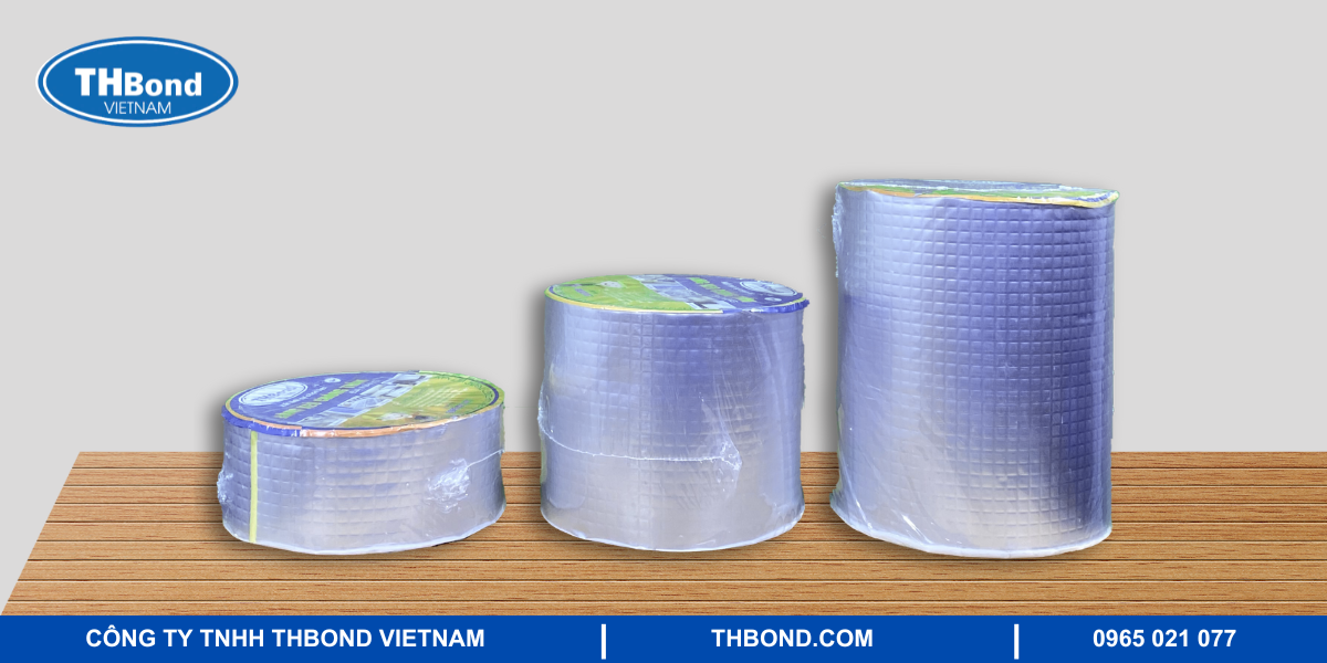 Kích thước băng keo chống thấm, chống dột THbond