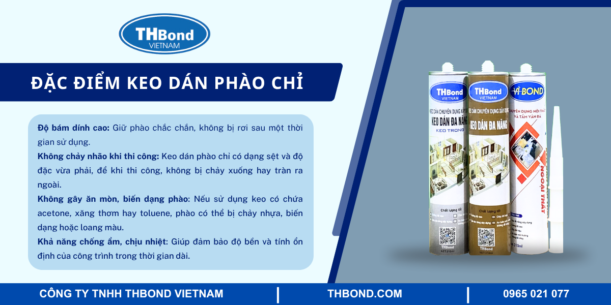 Đặc điểm keo dán phào chỉ
