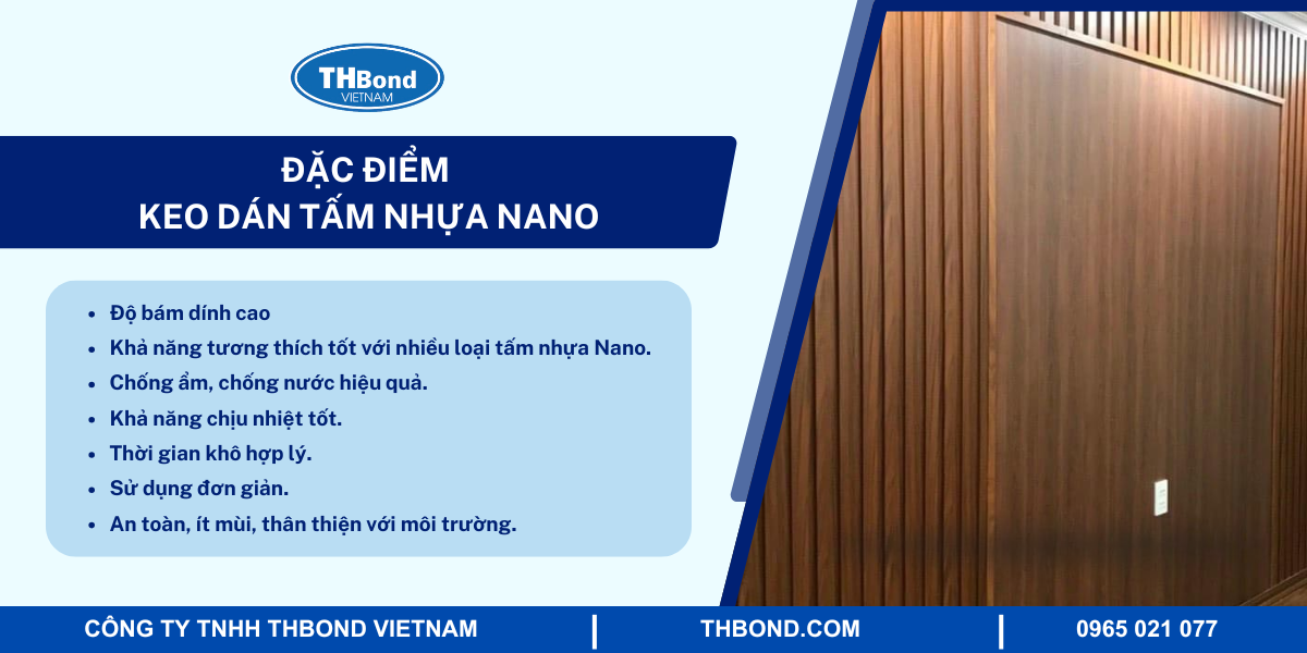 Đặc điểm keo dán tấm nhựa Nano