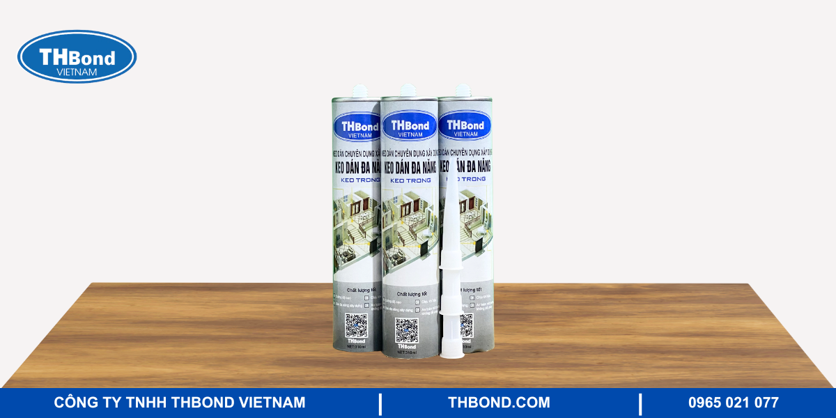 Keo dán đa năng màu trong dán tấm than tre THbond