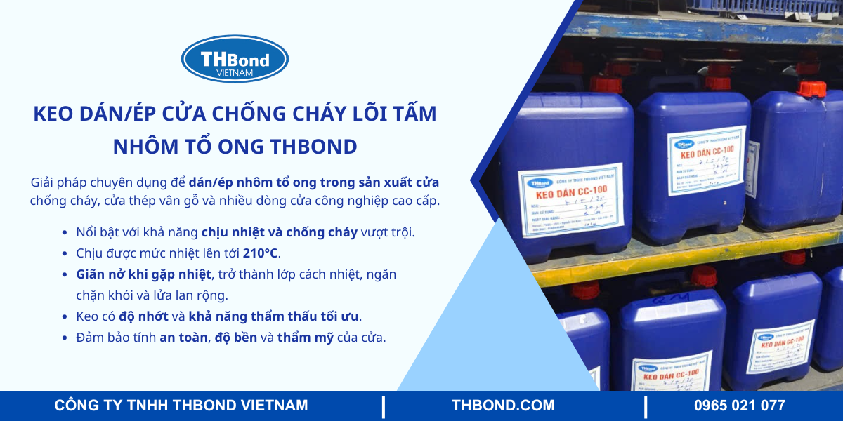 Giới thiệu keo dán cửa chống cháy lõi tấm nhôm tổ ong của THbond