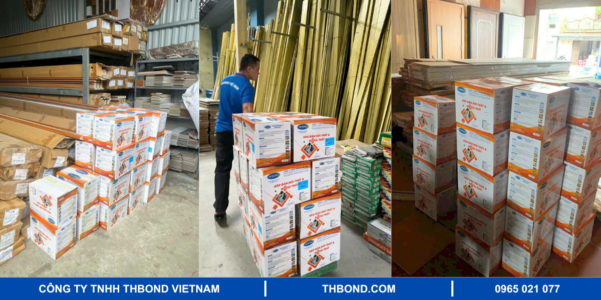 Keo dán nội thất Vibond của THbond được khách hàng tin dùng