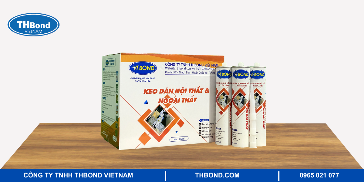 Keo dán nội thất Vibond dán tấm than tre THbond