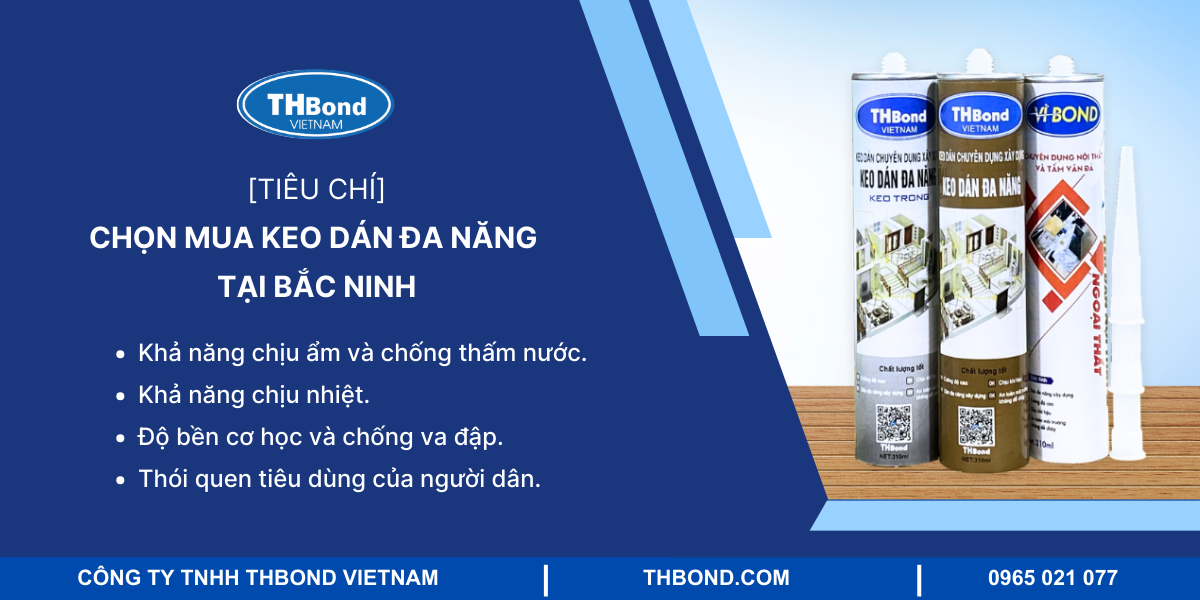 Tiêu chí chọn keo dán đa năng tại Bắc Ninh