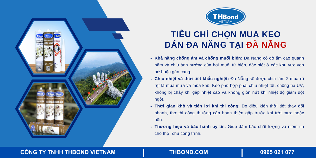 Tiêu chí chọn keo dán đa năng tại Đà Nẵng