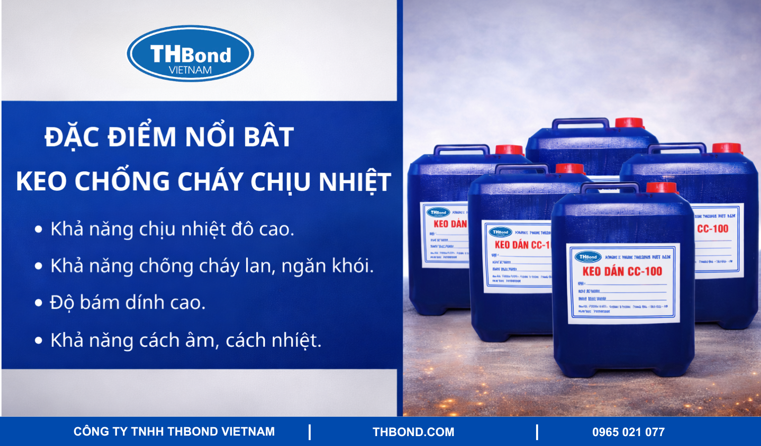 Đặc điểm nổi bật của keo chống cháy chịu nhiệt