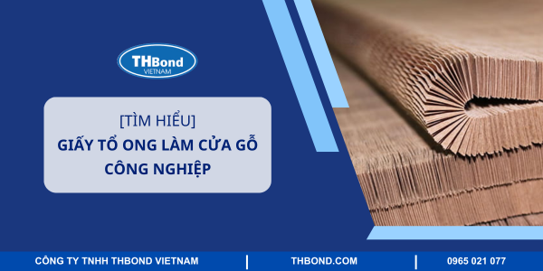 giấy tổ ong làm cửa gỗ công nghiệp