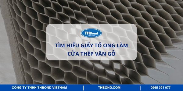 Giấy tổ ong làm cửa thép vân gỗ