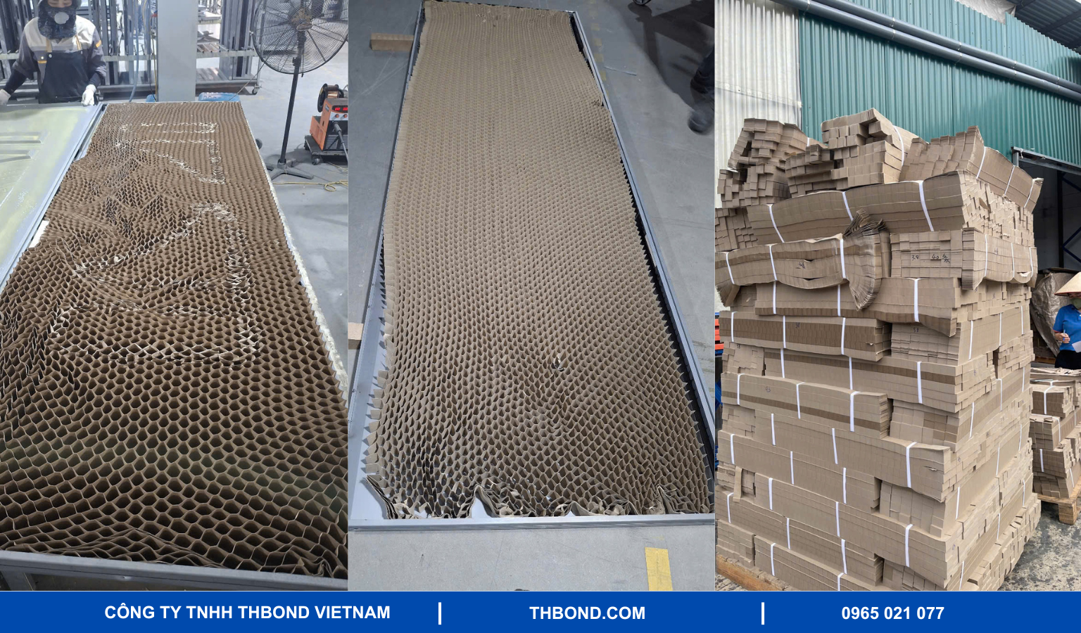 Giấy tổ ong THbond được nhiều xưởng sản xuất tin dùng