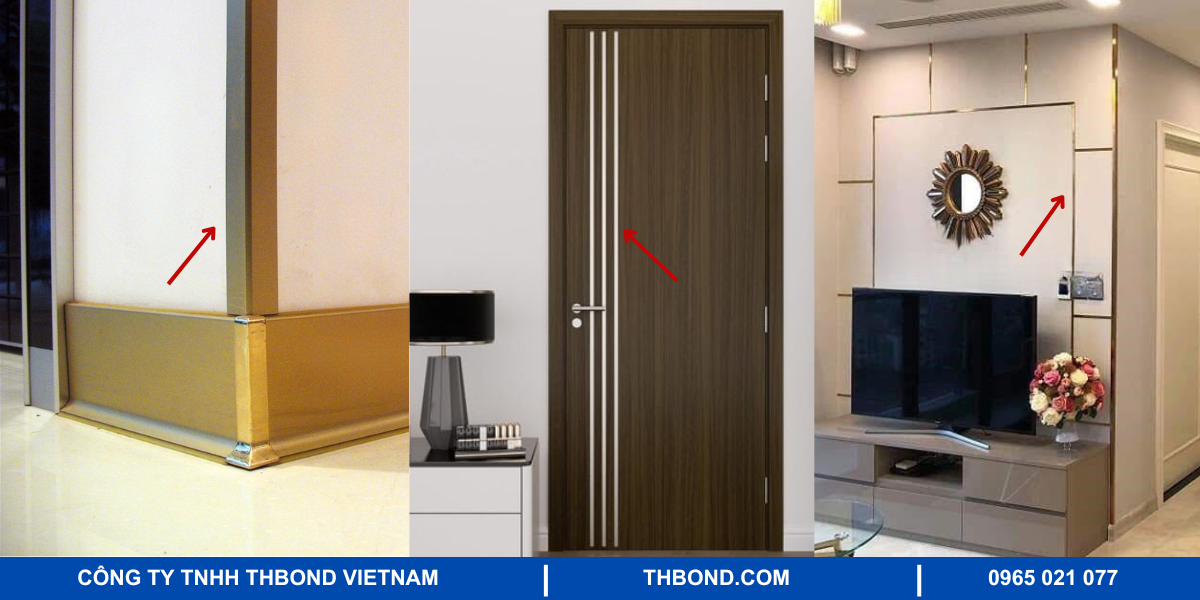 Nẹp nhôm trang trí nội thất