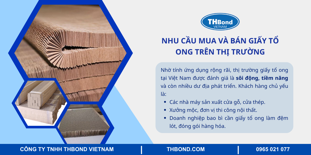 Nhu cầu mua bán giấy tổ ong trên thị trường