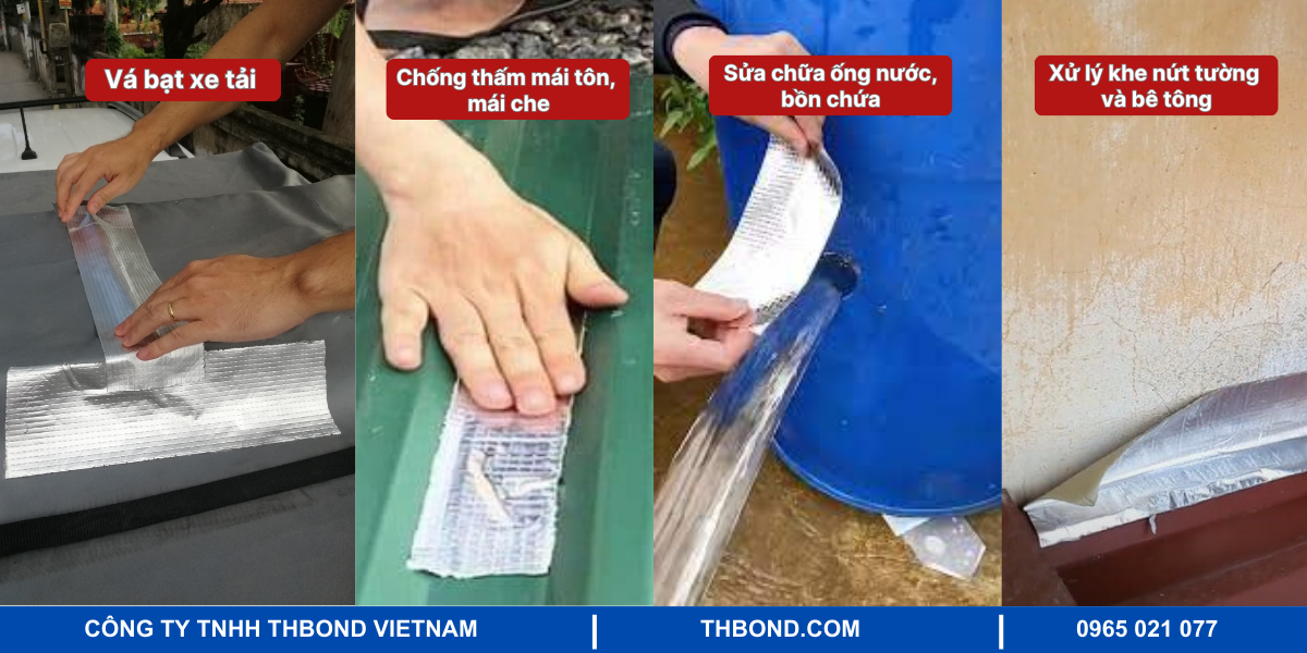 Ứng dụng thực tế của băng keo dán bạt