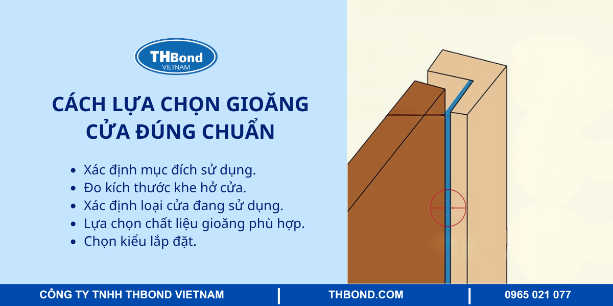 Cách lựa chọn gioăng cửa đúng chuẩn