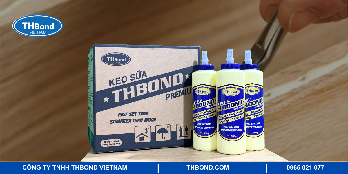 Keo sữa dán gỗ công nghiệp THbond