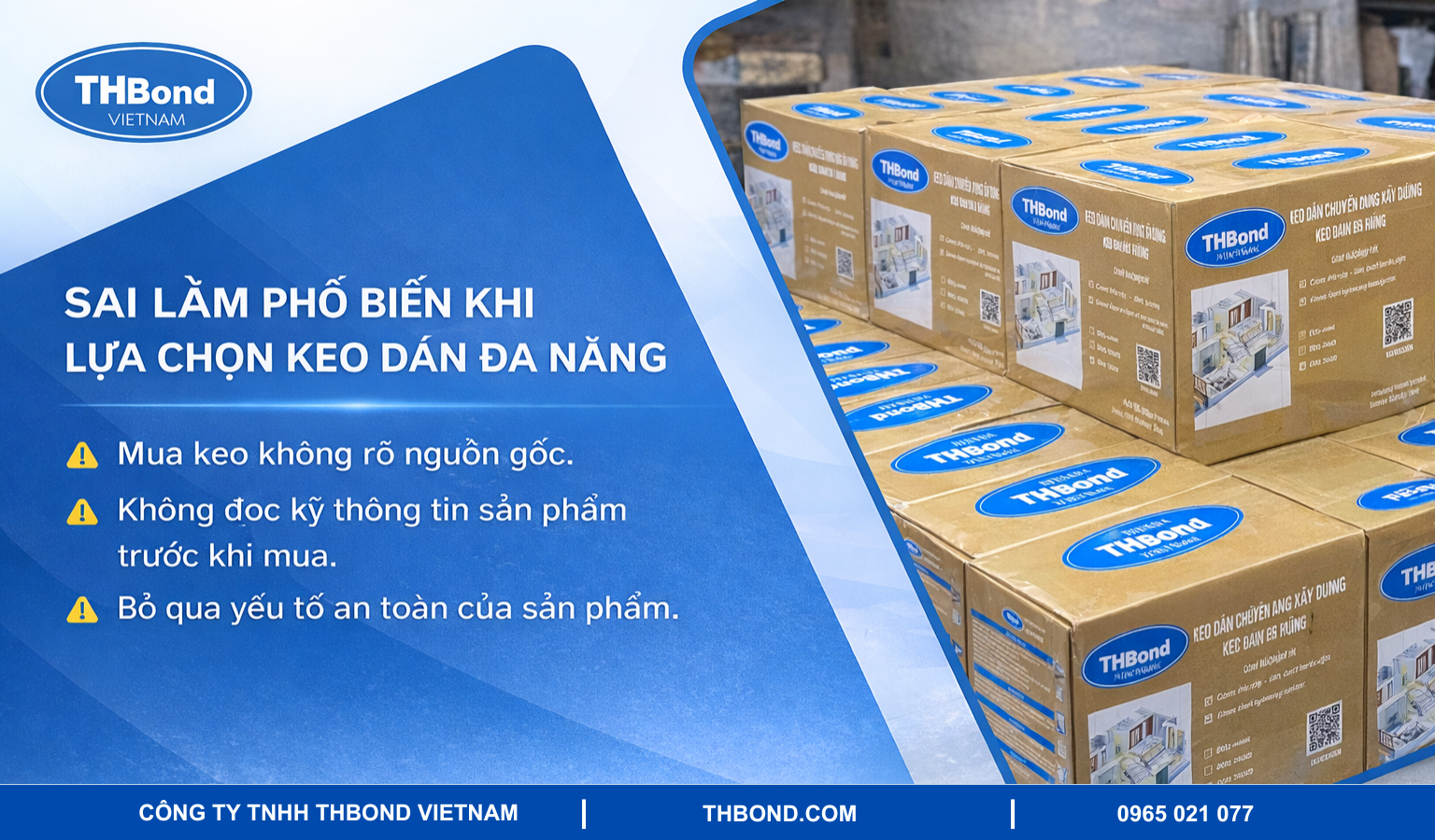 Những sai lầm phổ biến khi lựa chọn keo đa năng