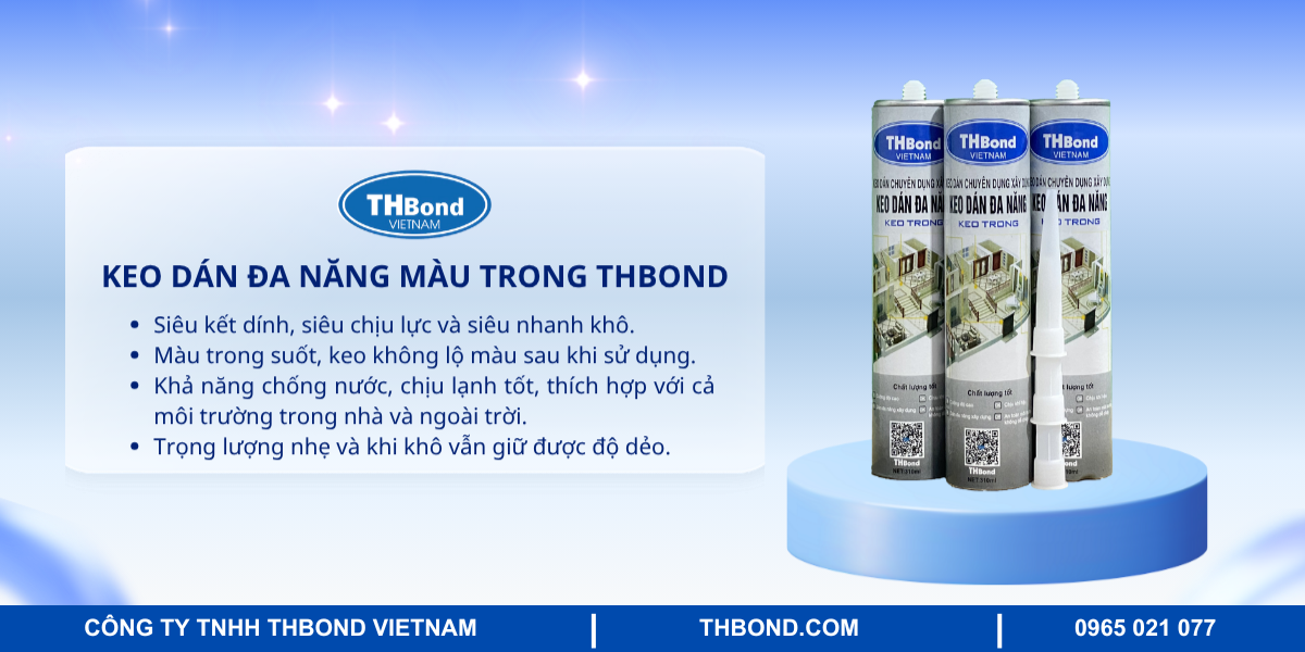 Giới thiệu keo dán đa năng màu trong THbond