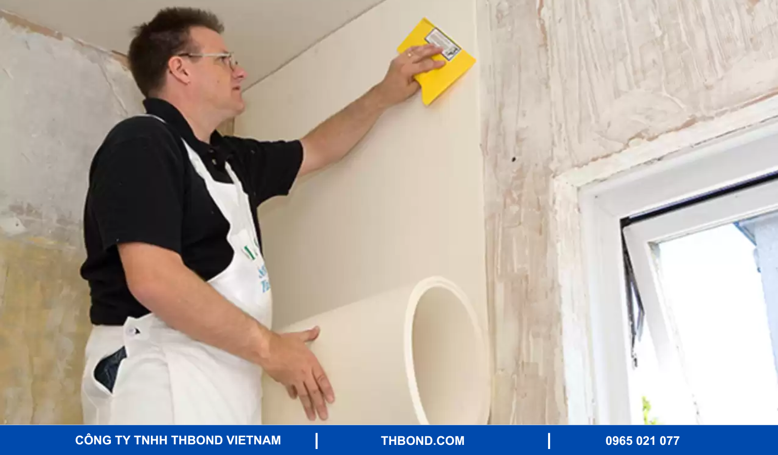 Keo sữa dán tường sơn