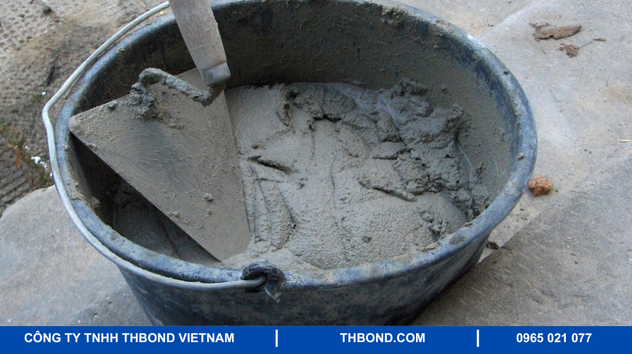 Sử dụng vữa hoặc Xi măng