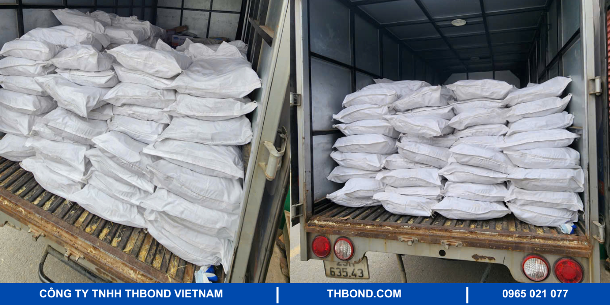 Hình ảnh giao gioăng tới khách hàng của THbond