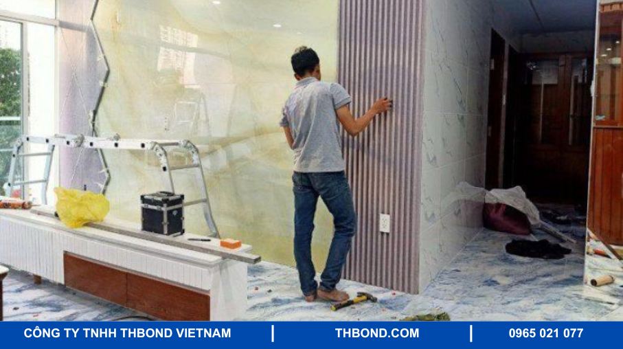 Hướng dẫn ốp tấm nhựa giả đá chi tiết từng bước