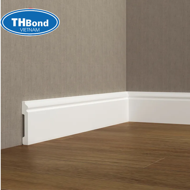 Phào nẹp chân tường PS Polystyrene dùng trang trí hoàn thiện chân tường đẹp cho hạng mục công trình - thbond-com