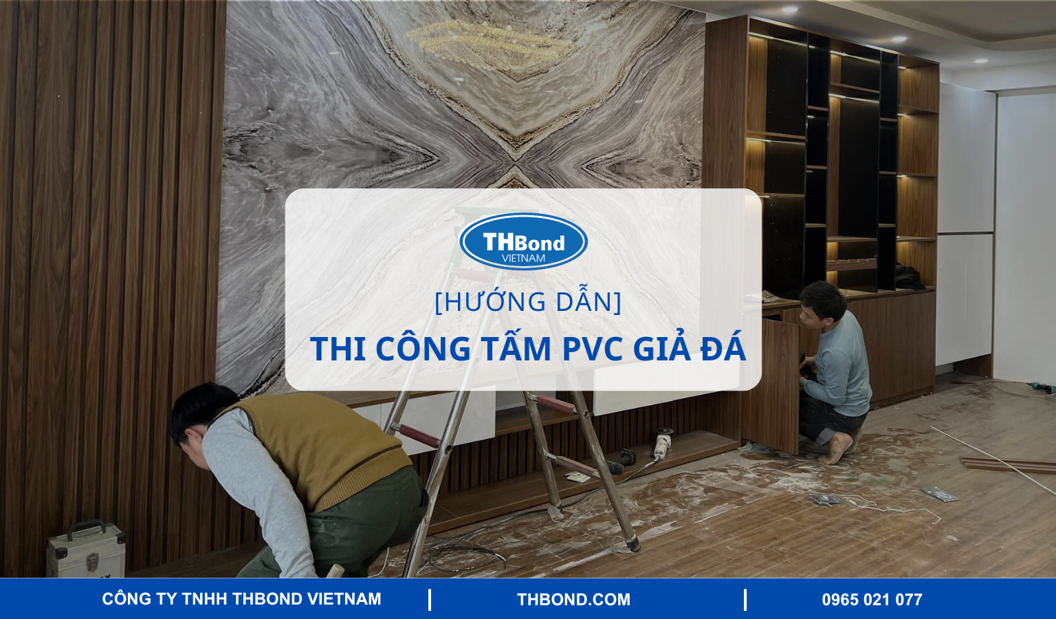 Hướng dẫn cách dán tấm nhựa PVC giả đá