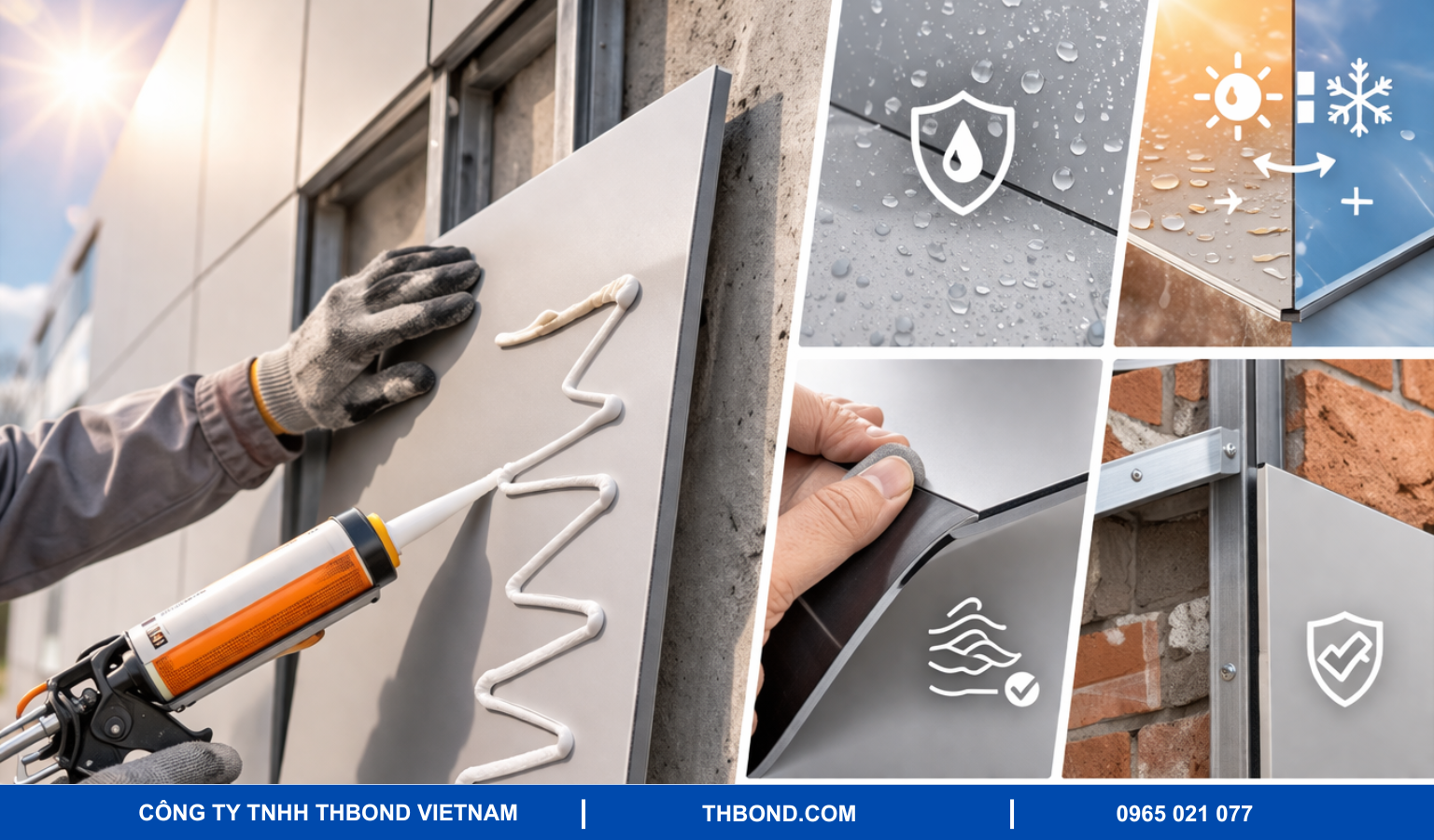 Keo dán Alu ngoài trời cần những đặc tính gì?