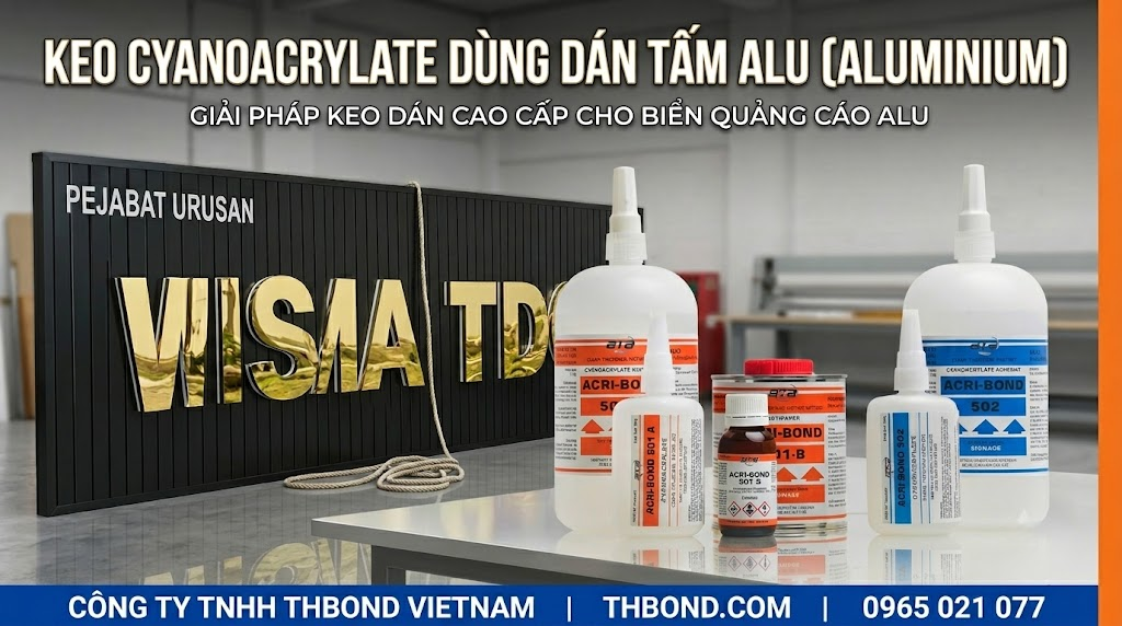 Keo Cyanoacrylate hỗ trợ trong sản xuất biển quảng cáo sử dụng Alu - thbond -com
