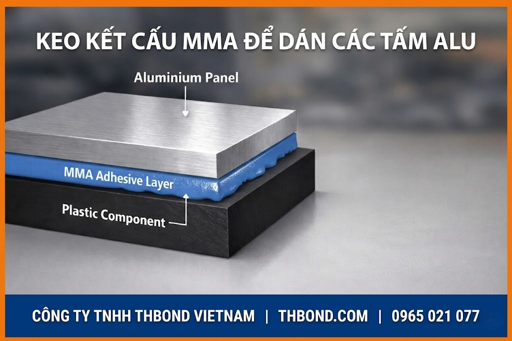 Keo MMA (Methyl Methacrylate Adhesive) Để Dán Tấm Alu - thbond-com