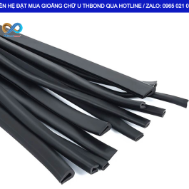 THBond cung cấp gioăng cao su chữ U giúp bọc kín mép kính, hạn chế va đập trực tiếp giữa kính và khung kim loại.