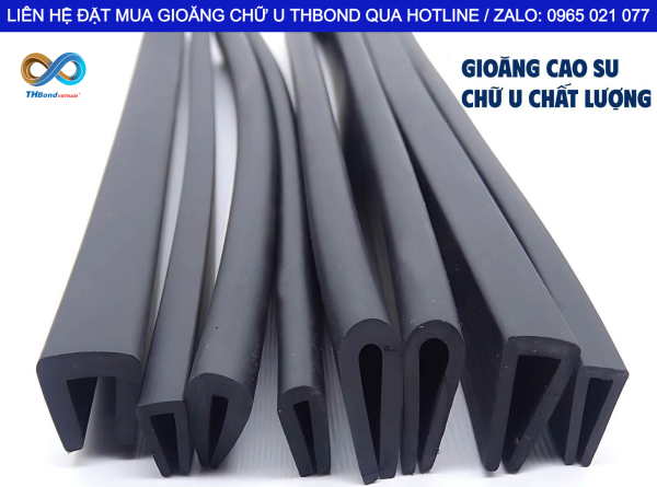 Gioăng chữ U THBond hỗ trợ bảo vệ mép cửa, khung cửa và các chi tiết tiếp giáp, phù hợp với nhu cầu sản xuất và thi công đa dạng.