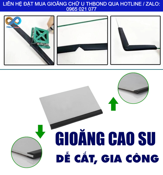 THBond cung cấp gioăng chữ U cho các chi tiết cơ khí, hỗ trợ che cạnh sắc và tạo lớp đệm bảo vệ tại những vị trí tiếp xúc.
