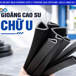 Gioăng cao su chữ U của THBond có thể ôm theo các đường cong của mép vật liệu, thuận tiện cho nhiều thiết kế bọc cạnh khác nhau.