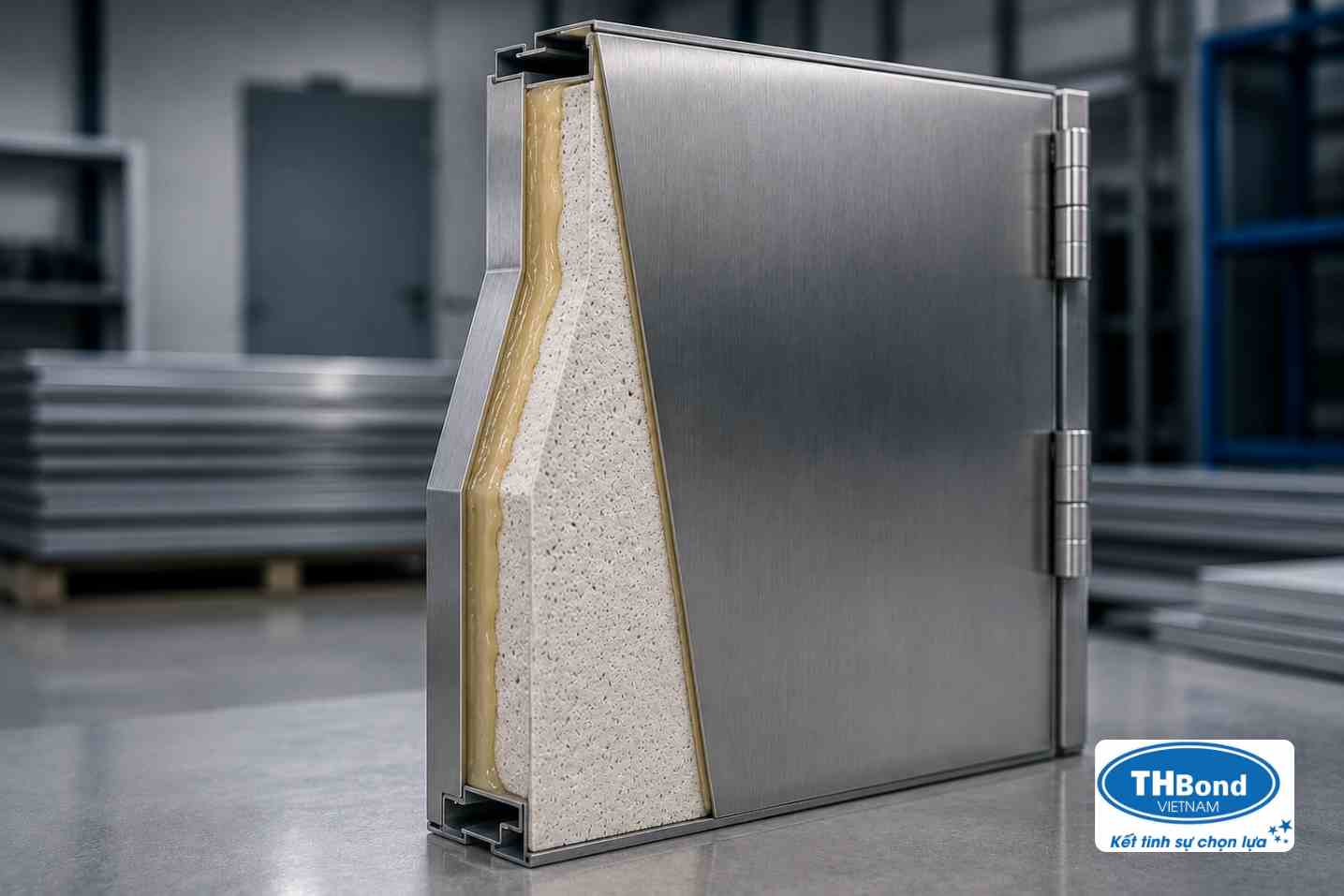 Keo Pu dán được trên nhiều loại vật liệu vỏ bên ngoài của cửa chống cháy -thbond-com